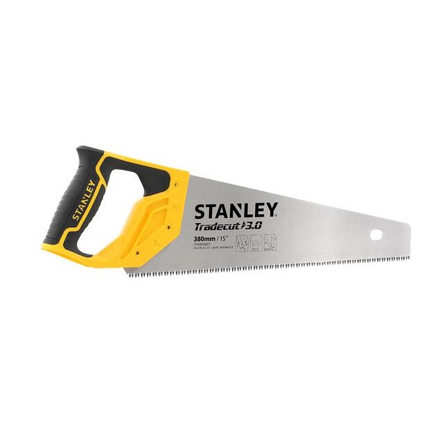 Ножовка STANLEY Tradecut универсальная 380 мм, 7 TPI, закаленные зубья, фото  | SNABZHENIE.com.ua