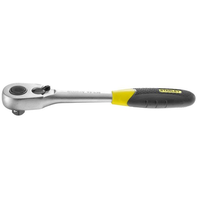 Трещотка STANLEY PEAR HEAD BIMATERIAL HANDLE, 1/2, 250 мм, фото  | SNABZHENIE.com.ua