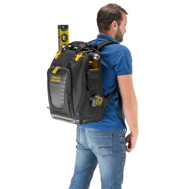 Рюкзак STANLEY FatMax Quick Access для зручності транспортування та зберігання інструмента, 300 х 500 х 340 мм (FMST1-80144), фото , зображення 2 | SNABZHENIE.com.ua Рюкзак STANLEY FatMax Quick Access для зручності транспортування та зберігання інструмента, 300 х 500 х 340 мм (FMST1-80144), фото , зображення 2 | SNABZHENIE.com.ua