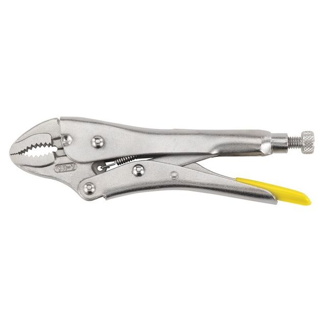 Регулируемый захват STANLEY 225 мм с фиксатором и согнутыми губками, фото  | SNABZHENIE.com.ua