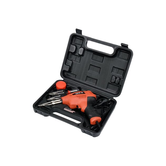 Паяльник импульсный сетевой YATO 200 Вт, макс 500 °С, аксессуары, фото , изображение 2 | SNABZHENIE.com.ua