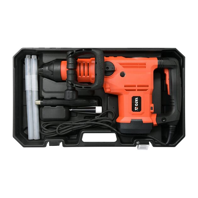 Молот отбойный SDS-MAX YATO 1600 Вт, 5-25 Дж, сверло 52 мм, фото , изображение 3 | SNABZHENIE.com.ua