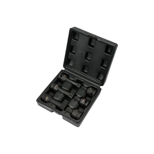 Набор ударных насадок SPLINE YATO 1/2" и M14, M16, M18, 6 шт, 43/78 мм, фото , изображение 2 | SNABZHENIE.com.ua