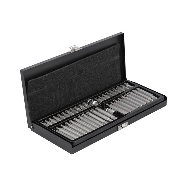 Набір біт TORX SECURITY & RIBE M4-M14 + перехідник 1/2, 42 елем YATO (YT-0420), фото , зображення 3 | SNABZHENIE.com.ua