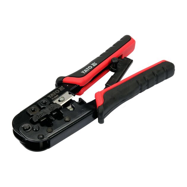 Клещи обжимные и stripping для проводов YATO, RJ45, RJ11, 190 мм, фото , изображение 3 | SNABZHENIE.com.ua