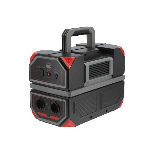 Зарядная электростанция YATO 917 Вт·ч, 1,2 кВт, порты: 230 V AC, USB, фото , изображение 3 | SNABZHENIE.com.ua