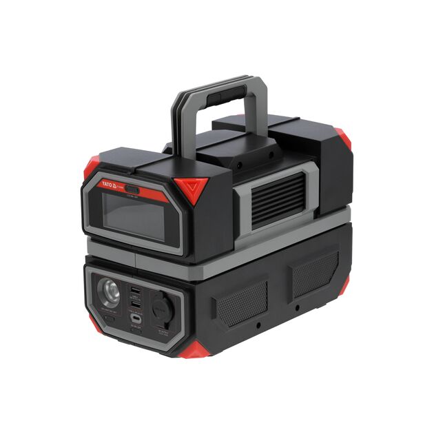 Зарядная станция YATO 315 Втч, 300/600 Вт, порты 230V AC, USB YT-83090, фото , изображение 2 | SNABZHENIE.com.ua