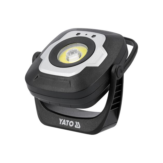 Прожектор діодний, переносний YATO, 10Вт, 1200/ 600/ 100 Lm 3 режими, живл.- акумул. 3,7 В, 4,4 АГод, фото , изображение 3 | SNABZHENIE.com.ua