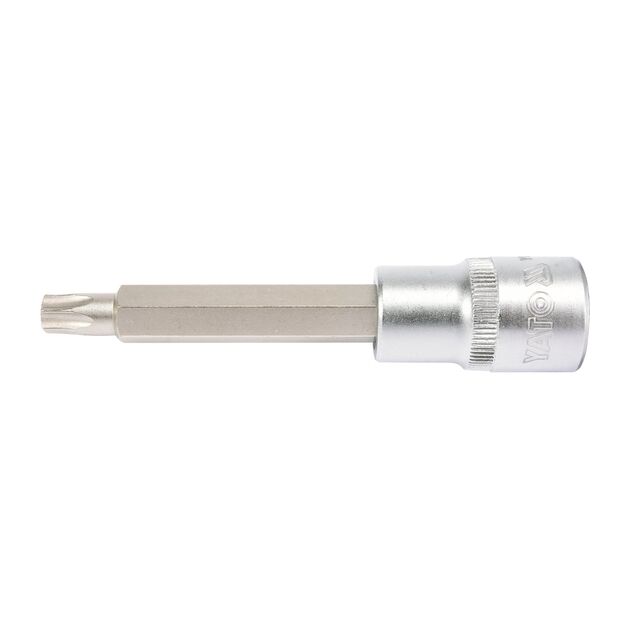 Головка торцева з насадкою TORX Т45, квадрат 1/2, довжина 100 мм YATO (YT-04325), фото , зображення 2 | SNABZHENIE.com.ua