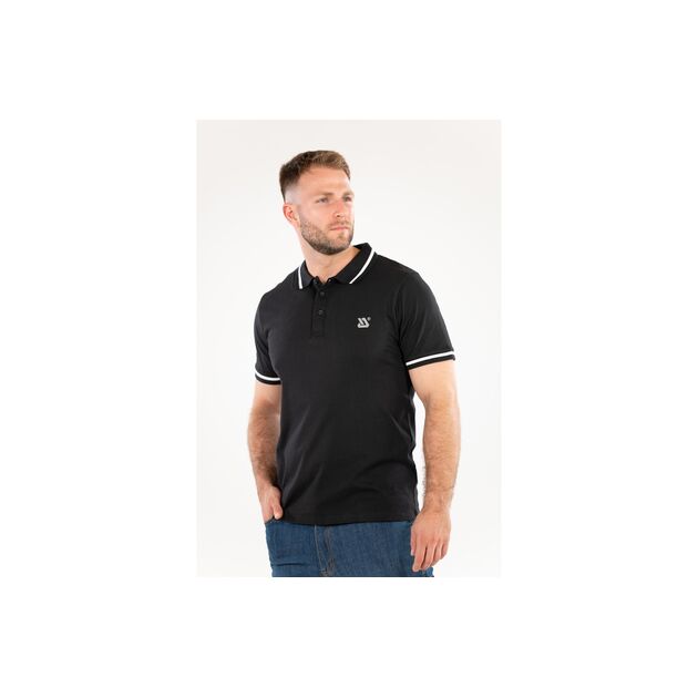 Футболка-поло черная YATO 2XL, 100% хлопок, размер 78x61 см, фото , изображение 3 | SNABZHENIE.com.ua