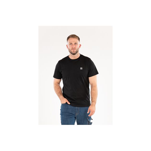 Футболка серії BASIC чорна YATO, розм. 2XL/ вис- 78 см х 61 см, 100%- бавовна [40], фото , зображення 2 | SNABZHENIE.com.ua