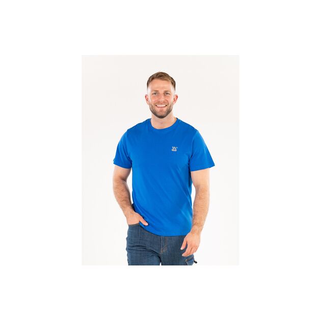 Футболка серії BASIC синя YATO, розм. 3XL/ вис- 82 см х 65 см, 100%- бавовна [40], фото , зображення 2 | SNABZHENIE.com.ua