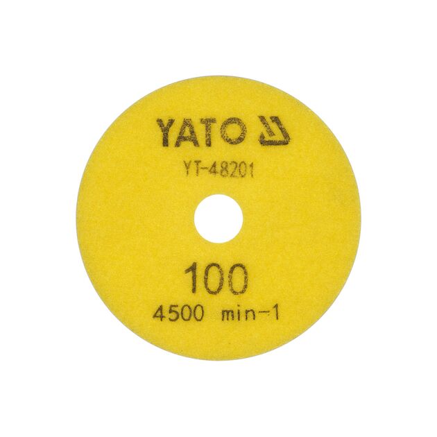 Круг шлифовальный алмазный YATO 100 мм, G100, 4500 об/мин, для камня, фото , изображение 2 | SNABZHENIE.com.ua