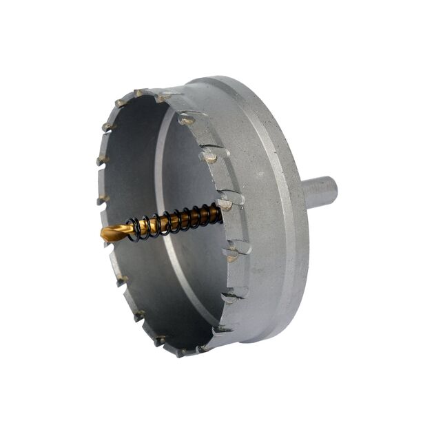 Сверло-коронка по металлу TCT YATO 102x103 мм, до 25 мм, 3/8", фото , изображение 2 | SNABZHENIE.com.ua