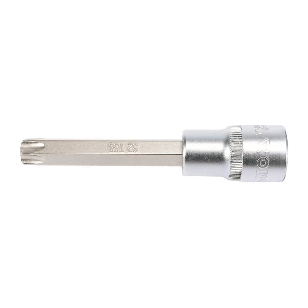 Головка торцева з насадкою TORX Т55, квадрат 1/2, довжина 100 мм YATO (YT-04327), фото , зображення 2 | SNABZHENIE.com.ua