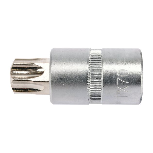 Головка торцева з насадкою TORX Т70, квадрат 1/2, довжина 55 мм YATO (YT-04319), фото , зображення 2 | SNABZHENIE.com.ua