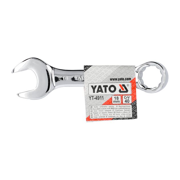 Ключ ріжково-кидний YATO CrV, 18 мм, L=127 мм [10/60/120], фото , изображение 3 | SNABZHENIE.com.ua