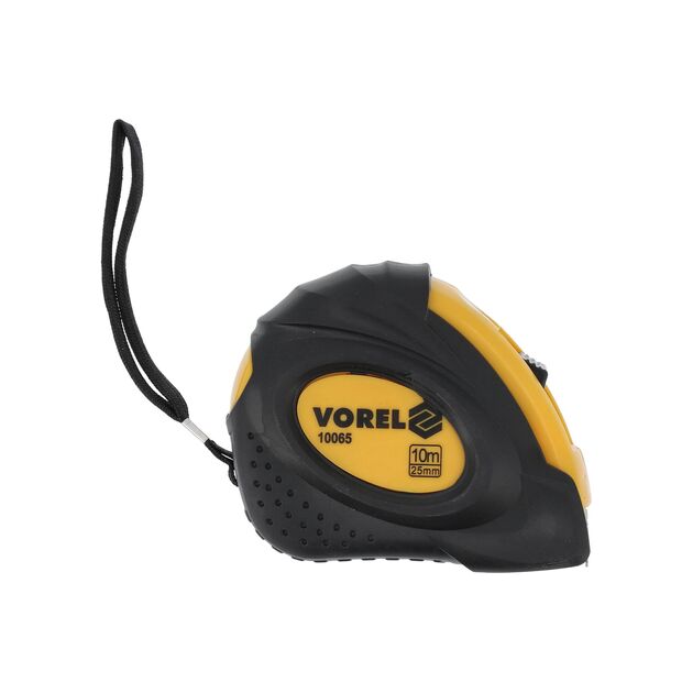 Рулетка VOREL 10 м, 25 мм, 2 фиксатора, фото , изображение 2 | SNABZHENIE.com.ua