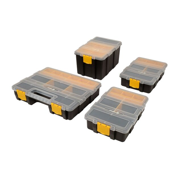 Органайзеры VOREL 4 шт.: 2x 22x15.5x6 см, 1x 22x15.5x12 см, 1x 22x29x6 см, фото , изображение 2 | SNABZHENIE.com.ua