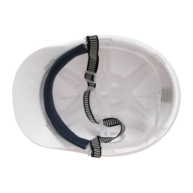 Каска защитная VOREL белая из HDPE, фото , изображение 2 | SNABZHENIE.com.ua