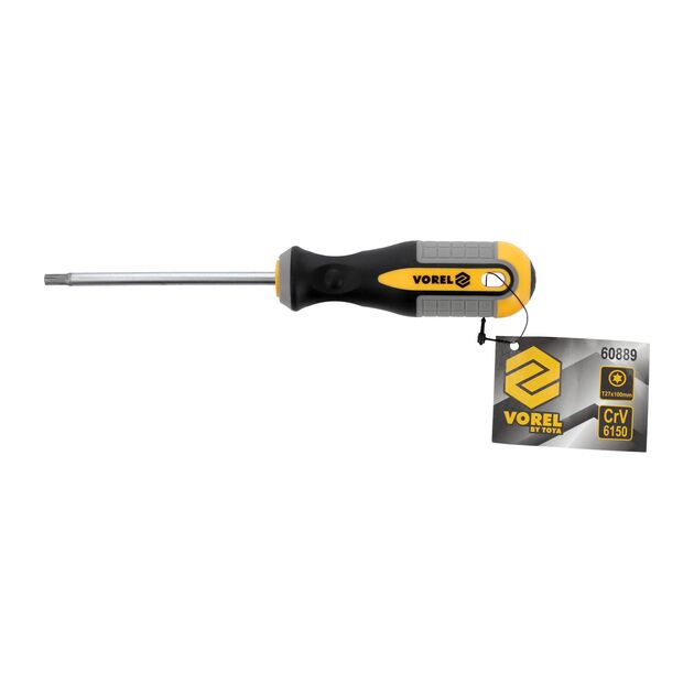 Викрутка зіркова VOREL : TORX-Security Т27 х 100 мм. CrV [12/36/144], фото , зображення 3 | SNABZHENIE.com.ua