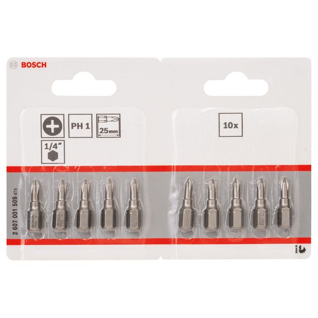 Насадка для загвинчування Extra-Hart PH 1, 25 мм BOSCH, фото , зображення 2 | SNABZHENIE.com.ua