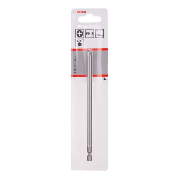 Бита PH2 150 мм Extra Hard BOSCH (2607001540), 1 шт., фото , изображение 2 | SNABZHENIE.com.ua
