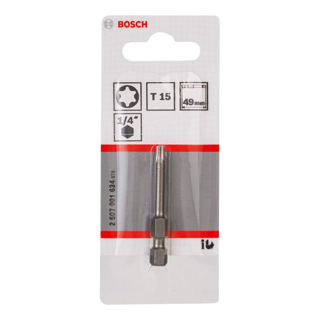 Насадка Extra-Hart T15, 49 мм для загвинчивания BOSCH, фото , изображение 2 | SNABZHENIE.com.ua
