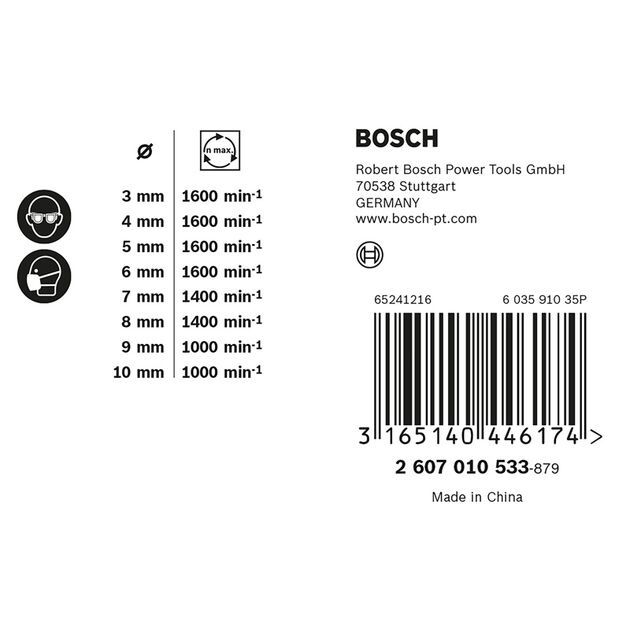 Набір із 8 свердел по дереву Robust Line, 3–10 мм BOSCH, фото , зображення 6 | SNABZHENIE.com.ua