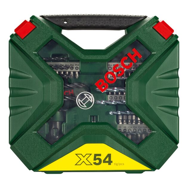 Набор принадлежностей BOSCH X-LINE-54 NEW GENERATION, 54 предмета, фото , изображение 2 | SNABZHENIE.com.ua
