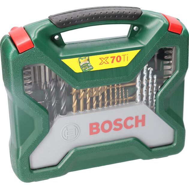 Набор инструментов X-LINE-70 TITANIUM, 70 предметов, BOSCH, фото , изображение 2 | SNABZHENIE.com.ua