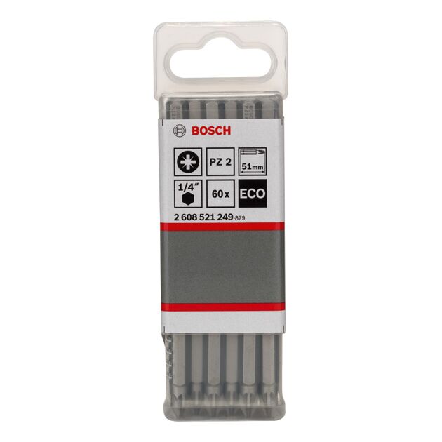 Бита Bosch PZ 2 x 51 мм, 60 шт (2608521249), фото , изображение 2 | SNABZHENIE.com.ua