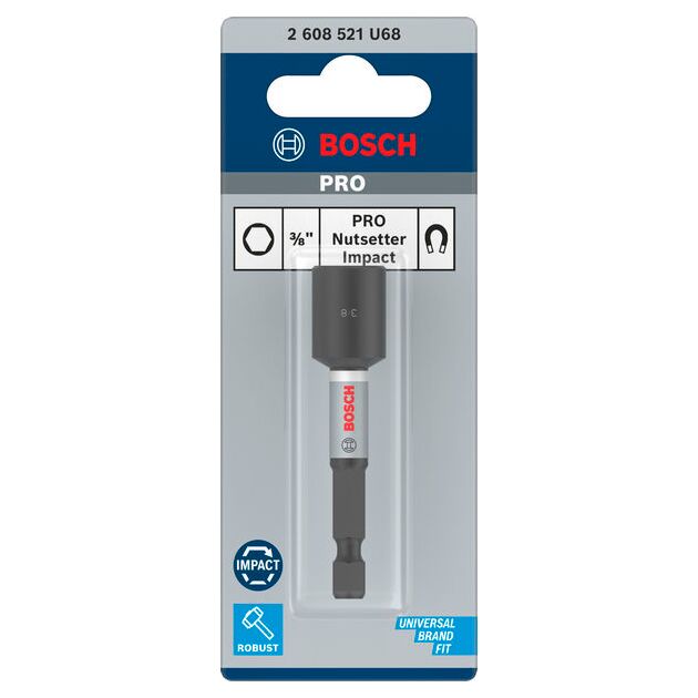 Торцевой ключ PRO Nutsetter Impact, 3/8" x 65 мм, 2 шт. BOSCH, фото , изображение 2 | SNABZHENIE.com.ua