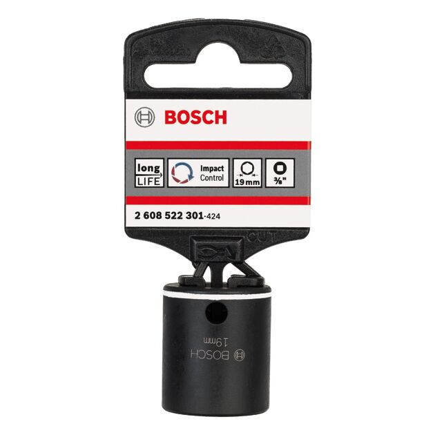 Торцеві ключі SW 19 мм; M12; L 30 мм BOSCH, фото , зображення 2 | SNABZHENIE.com.ua