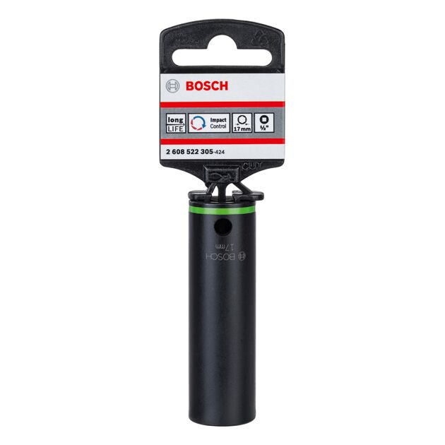 Торцевой ключ SW 17 мм, M10, L 77 мм BOSCH, фото , изображение 2 | SNABZHENIE.com.ua