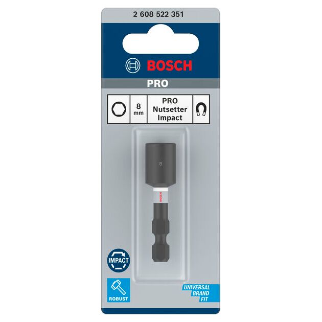 Торцевой ключ с контролем ударной функции, 1 шт. BOSCH, фото , изображение 3 | SNABZHENIE.com.ua