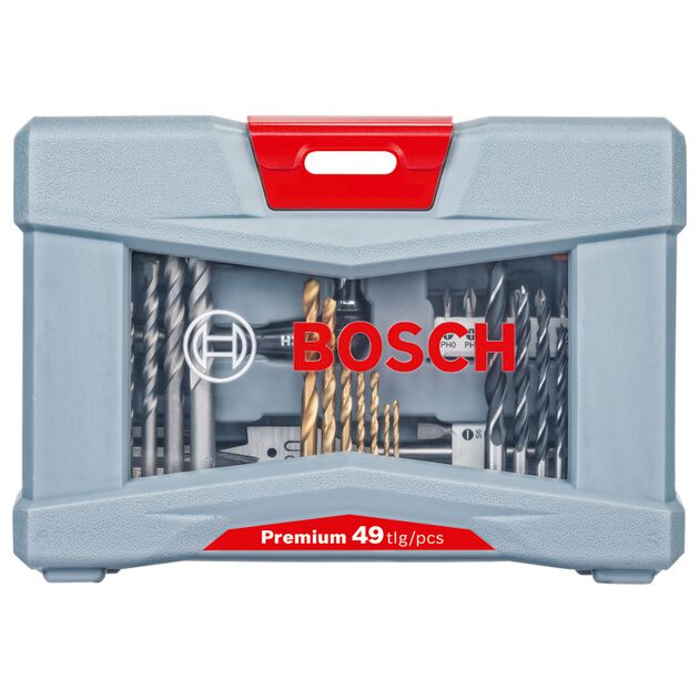 Набор сверел и бит для закручивания Premium X-Line, 49 шт. BOSCH, фото , изображение 2 | SNABZHENIE.com.ua