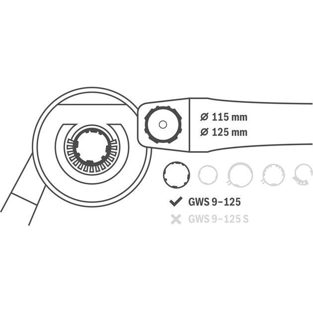 Вытяжной кожух для шлифования BOSCH 115/125мм (2605510224), фото , изображение 3 | SNABZHENIE.com.ua