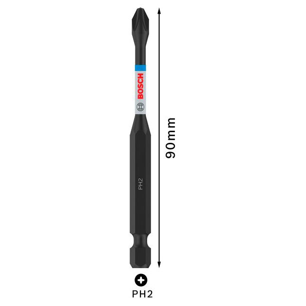 Насадка BOSCH PRO Phillips Impact PH2, 90 мм, фото , изображение 3 | SNABZHENIE.com.ua