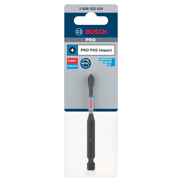 Насадка BOSCH PRO Phillips Impact PH2, 90 мм, фото , изображение 2 | SNABZHENIE.com.ua