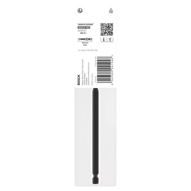 Насадка PRO Phillips Impact, PH2, 150 мм BOSCH, фото , зображення 3 | SNABZHENIE.com.ua