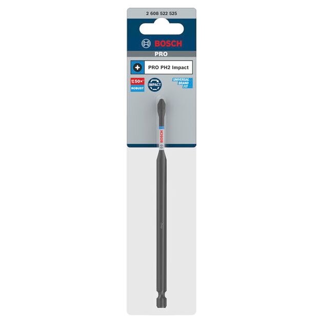 Насадка PRO Phillips Impact, PH2, 150 мм BOSCH, фото , зображення 2 | SNABZHENIE.com.ua