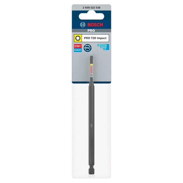Насадка Torx Impact T20 150 мм BOSCH, фото , изображение 2 | SNABZHENIE.com.ua