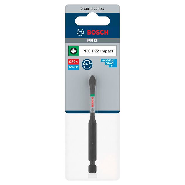 Насадка PRO Pozidriv Impact, PZ2, 90 мм BOSCH, фото , зображення 2 | SNABZHENIE.com.ua