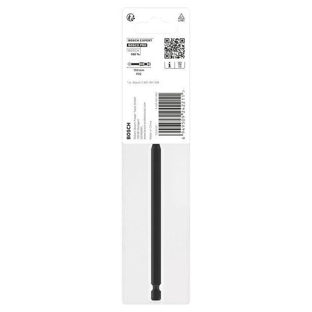 Насадка PRO Pozidriv Impact, PZ2, 150 мм BOSCH, фото , зображення 4 | SNABZHENIE.com.ua