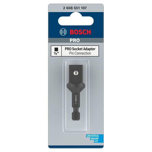 Переходник для бит 1/2" до торцевого ключа 50 мм BOSCH, фото , изображение 2 | SNABZHENIE.com.ua