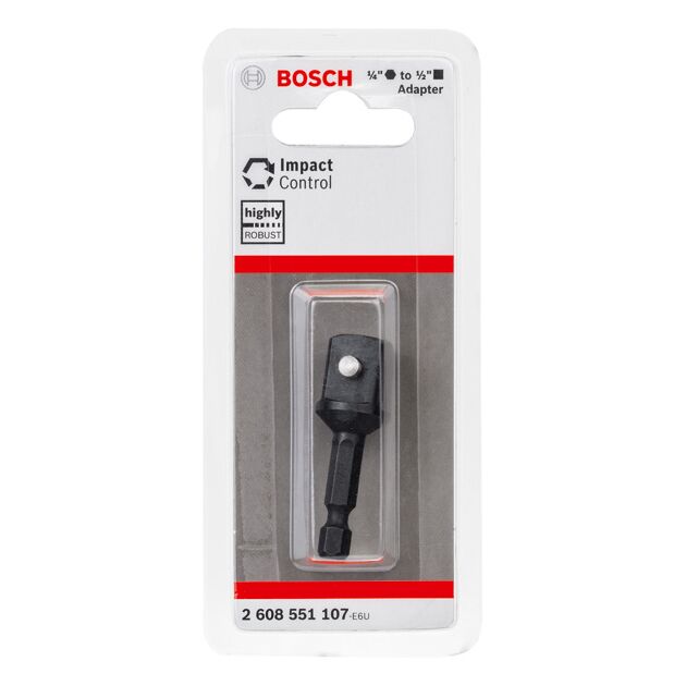 Переходник для бит 1/2" до торцевого ключа 50 мм BOSCH, фото , изображение 3 | SNABZHENIE.com.ua