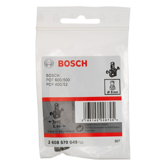 Цанга без затискної гайки 8 мм BOSCH, фото , зображення 2 | SNABZHENIE.com.ua