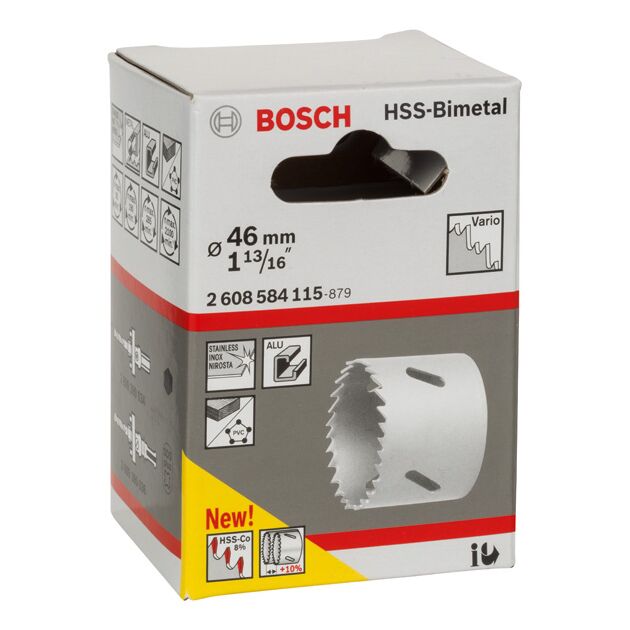 Коронка 46 мм по дереву і металу STANDARD BOSCH (2608584115), фото , зображення 2 | SNABZHENIE.com.ua