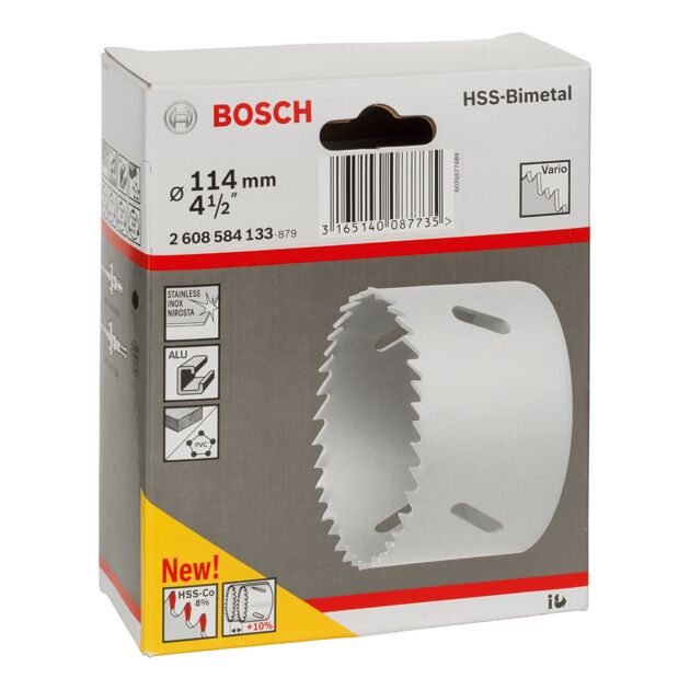 Коронка 114 мм по дереву і металу STANDARD BOSCH (2608584133), фото , зображення 2 | SNABZHENIE.com.ua